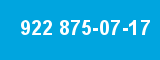 922 875-07-17